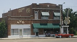 Sun Studio at 706 Union Avenue in Memphis, Tennessee, where in 1951 Turner and the Kings of Rhythm recorded "Rocket 88", one of the first rock and roll records. Turner would later work at the studio as in-house producer for Sam Phillips.