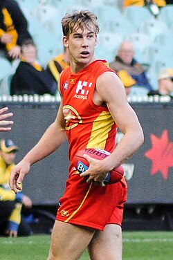 Lynch with Gold Coast in round 12, 2017