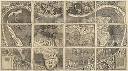 World map of German cartographer Martin Waldseemüller (Germany, 1507), which first used the name America[citation needed]