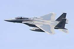 A USAF F-15C of the 125th Fighter Wing
