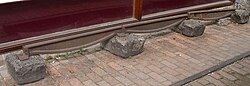 Fish-belly cast-iron rails from the Cromford and High Peak Railway