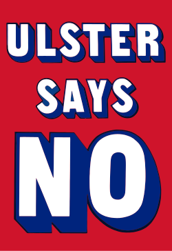 A poster used by the anti-Agreement Ulster Says No campaign