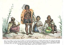 Charrúa people in 1833.