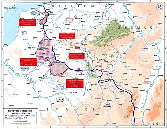 Map of the final German offensives, 1918