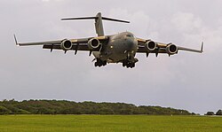 C-17 Globemaster III at Christmas Island Airport in 2016