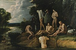Bathing men by Michiel Sweerts, 1655