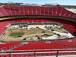 Arrowhead in May 2025 undergoing prep for the 2026 FIFA World Cup
