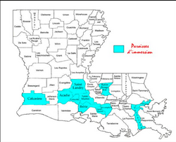Parishes offering French immersion programs in 2011