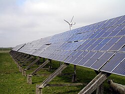 A 23-year-old ground mounted PV system from the 1980s on a North Frisian Island, Germany. The modules conversion efficiency was only 12%.