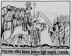 Holy Roman Emperor Henry VII meeting Jews in Rome, 1312