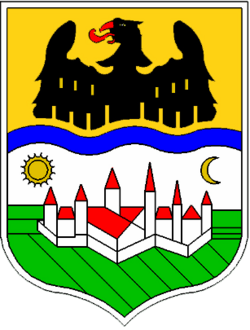Coat of arms of the Banat Swabians created by Hans Diplich in 1950.
