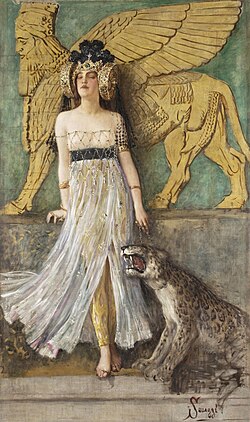 Great Semiramis, Queen of Assyria by Cesare Saccaggi [it]
