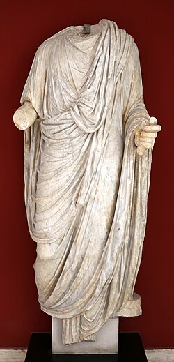 Togate statue in the Museo Archeologico Nazionale d'Abruzzo