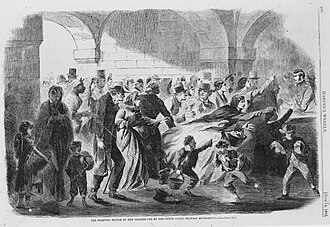 The starving people of New Orleans under Union occupation during the Civil War, 1862