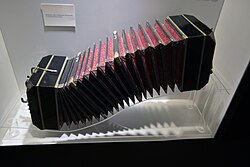 Astor Piazzolla's Doble A bandoneon used in his main concerts.