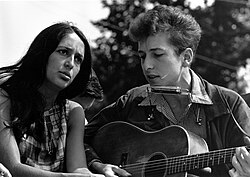 Joan Baez and Bob Dylan during the civil rights "March on Washington for Jobs and Freedom", August 28, 1963.