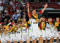 Lithuania men's national basketball team is ranked 10th worldwide in FIBA Rankings.
