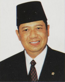 Yudhoyono's official portrait as coordinating minister of political, social, and security affairs, 1999