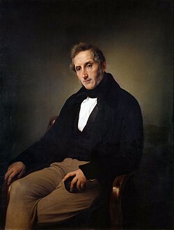 Alessandro Manzoni is famous for the novel The Betrothed (1827), generally ranked among the masterpieces of world literature.[255] He contributed to the nationwide use of the Italian language.[256]