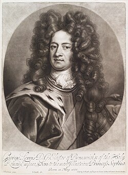 George in 1706, when he was Elector of Hanover. After Johann Leonhard Hirschmann.