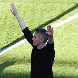 McKenna after Ipswich Town sealed promotion to the Championship in 2023