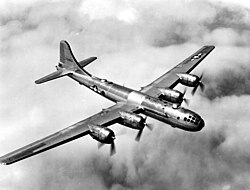 USAF B-29 in flight