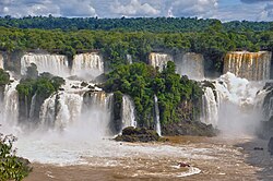 View of Iguazú Falls in the Iguazú National Park
