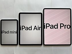 iPad mini, iPad Air, iPad Pro