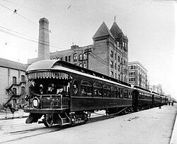 Spokane and Inland Empire Railroad in Spokane, Washington, USA in 1912.