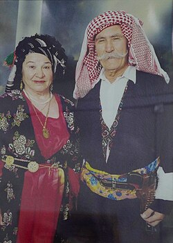 Kurdish couple in traditional dress