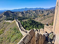 A Ming dynasty section of the Great Wall of China