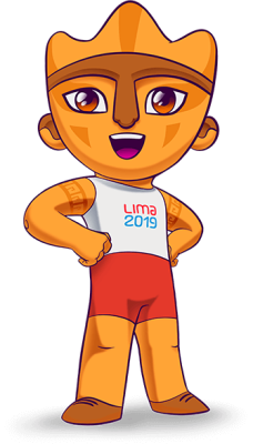 Milco, the mascot of the 2019 Pan American Games