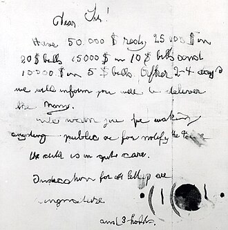 The ransom note
