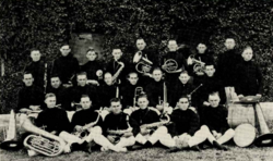 University of Arizona Band under direction of J. H. McGibbeny, obtained from 1922 Desert, University of Arizona Yearbook.