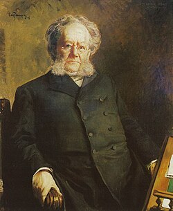 Henrik Ibsen, the most frequently performed dramatist in the world after Shakespeare.