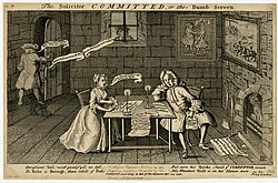 Satire on Nicholas Paxton, solicitor to the Treasury, and his refusal to answer questions from the Committee of Secrecy enquiring into the conduct of Robert Walpole
