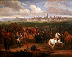 Louis XIV receiving the keys of Strasbourg in 1681