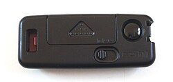 Infrared remote control for the analog SLR camera Canon EOS 100 from 1991