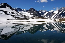 Summer in Northern Sweden's Tarfala Valley with its alpine climate
