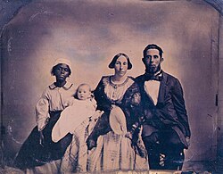 A planter's family with a domestic slave, New Market, Virginia c. 1860