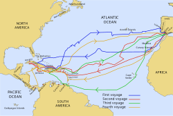 Christopher Columbus voyages