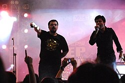 The heavy metal music act, Entity Paradigm, performing, 2009.