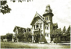 The Ramos Mejía Sarmiento Line station. Opened in 1907, the central building was converted to a museum in 2008.