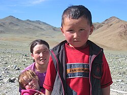 Some people in Mongolia have light skin.
