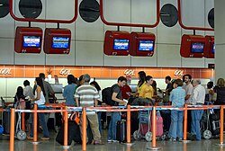 GOL ticket counter at Brasilia International Airport