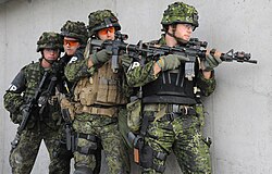 Danish Military Police conducting advanced law-enforcement training