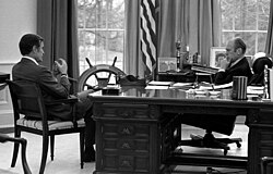 President Gerald Ford meeting with CIA Director–designate George H. W. Bush, December 17, 1975