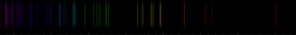 Color lines in a spectral range