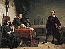 Cristiano Banti's 1857 painting Galileo facing the Roman Inquisition