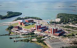 The Olkiluoto Nuclear Power Plant. Finland has five commercial nuclear reactors.[201]